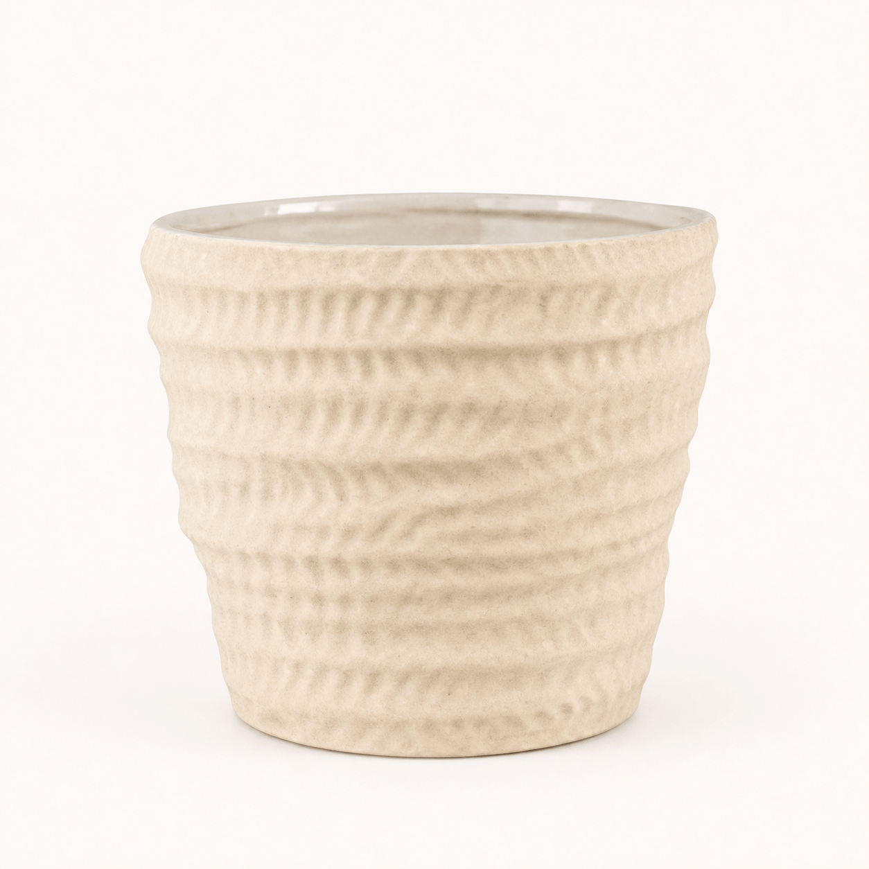 Natural Ridged Planter – New Vision ceramic planter collection
