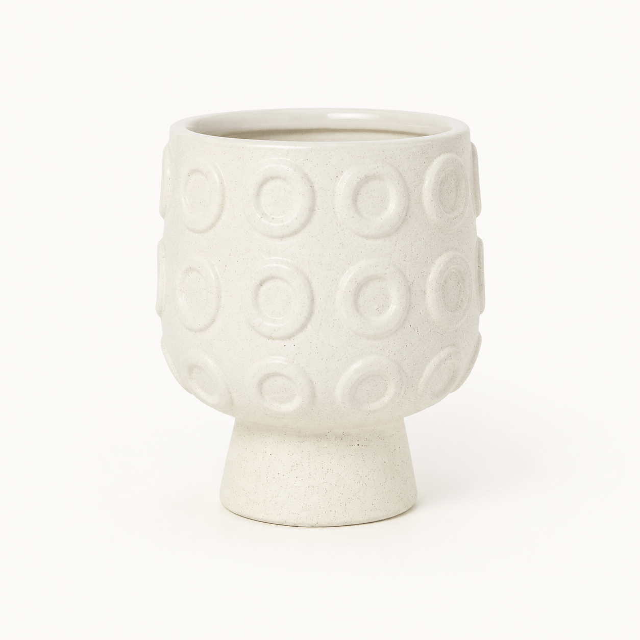 Raised Dot Footed Planter – New Vision ceramic planter collection