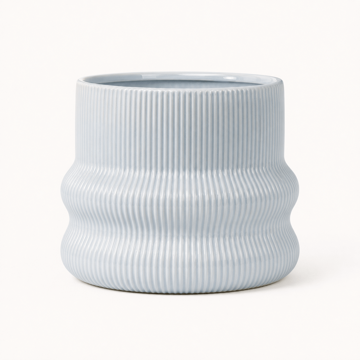 Dusty Blue Ridge Planter – New Vision ceramic planter collection
