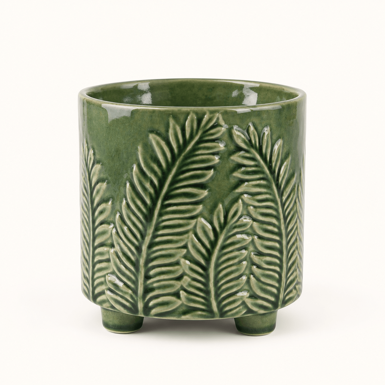 Leaf Relief Planter – New Vision ceramic planter collection