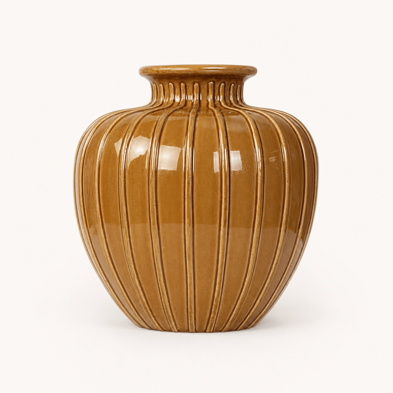 Amber Round Vase – New Vision ceramic vase collection
