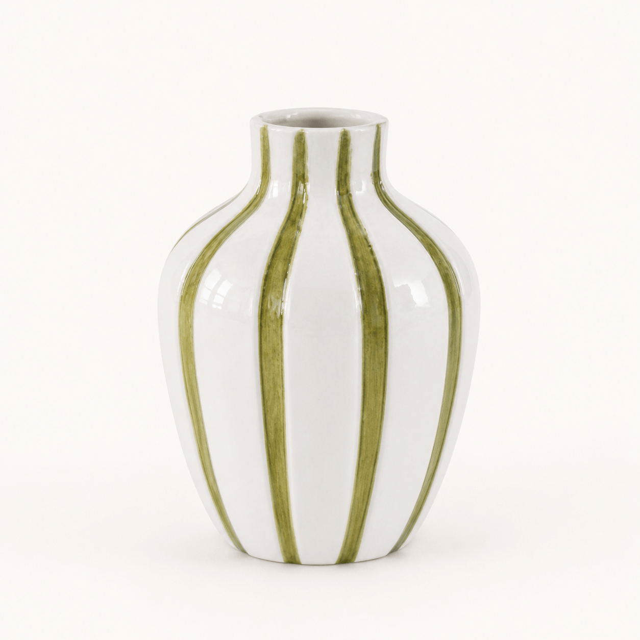 Botanical Stripe Vase – New Vision ceramic vase collection