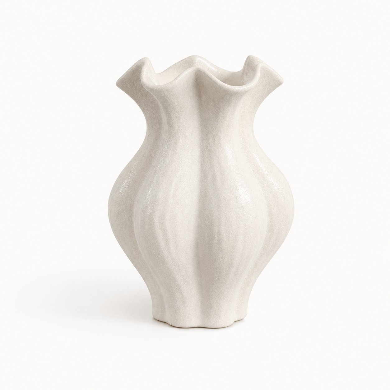 Tall Wave-Rim Vase – New Vision ceramic vase collection