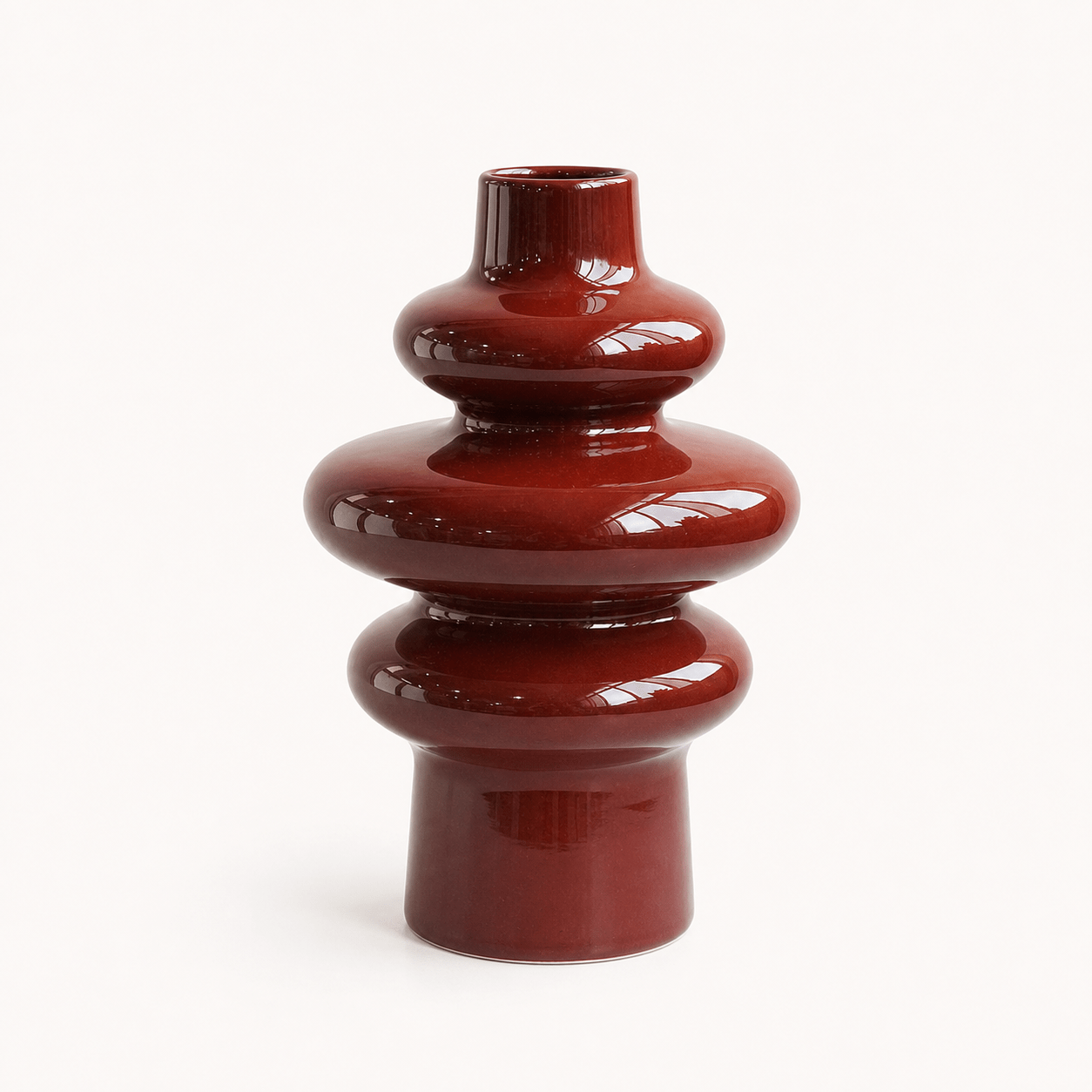 Stacked-Ring Vase – New Vision ceramic vase collection