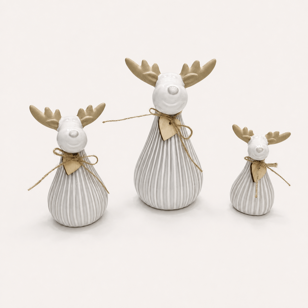 Ceramic reindeer decorations