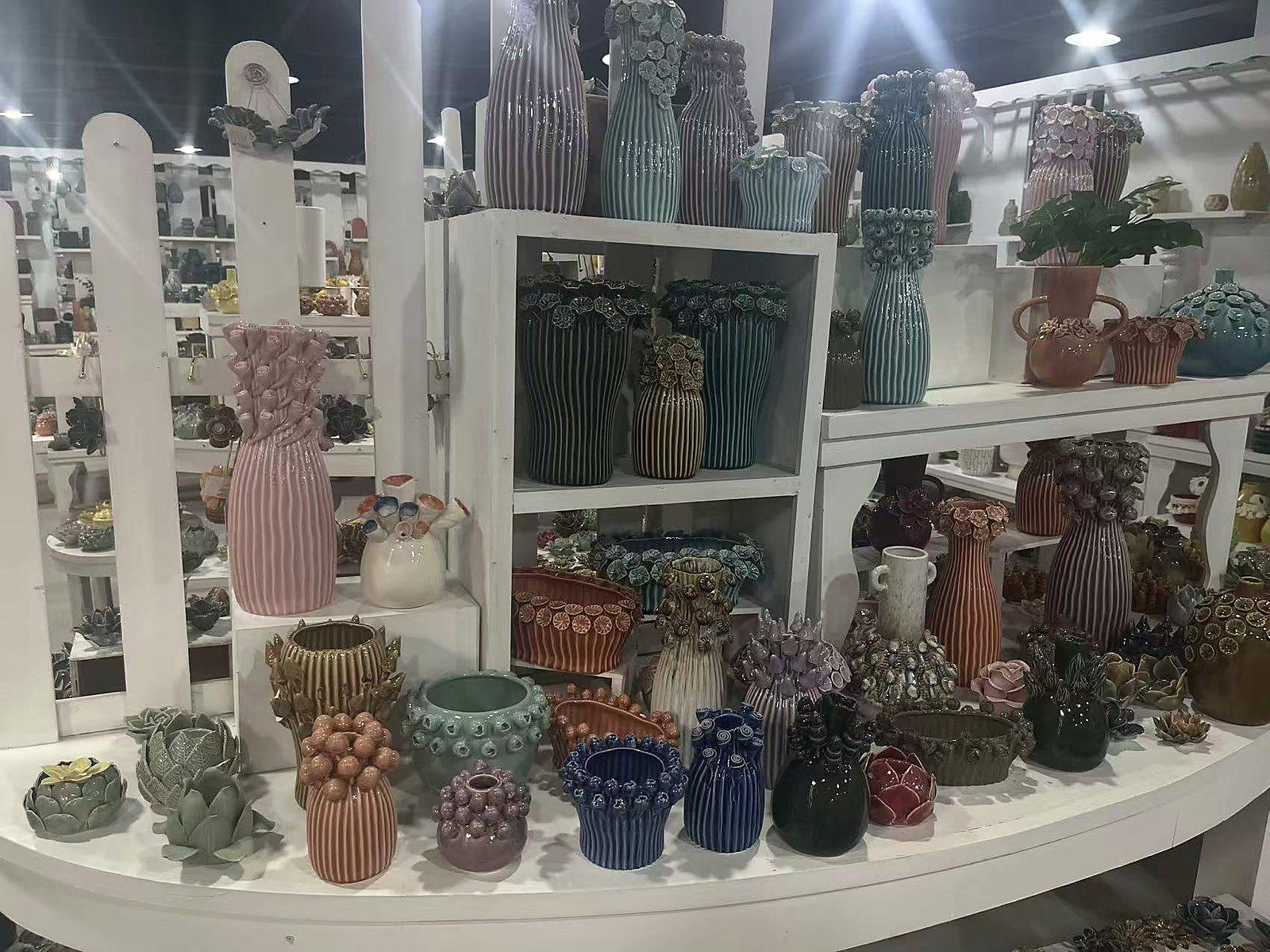 Neutral sculptural ceramic vase